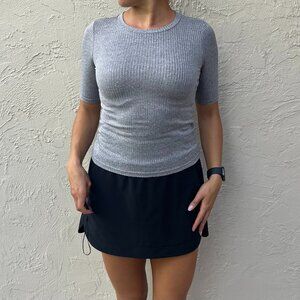 Grey Ribbed Shirt